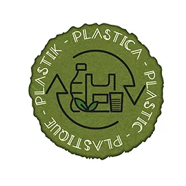 Etichetta autoadesiva raccolta differenziata plastica in vinile verde Medial Int