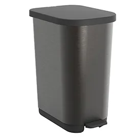 Pattumiera RIBO con coperchio e pedale  25-40lt Rotho