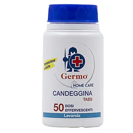 Barattolo da 50 pastiglie Candeggina Tabs lavanda Germo
