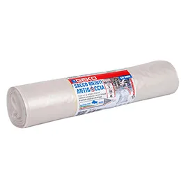 6 SACCHI RIFIUTI LDPE c/fascetta 90x120CM- 160Lt 45mic ambra trasparente Geko