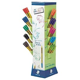 Expo 200pz penna sfera Noris® stick punta 1,0mm colori assortiti Staedtler