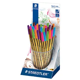 Expo 30pz penna sfera Noris® stick punta 1,0mm colori assortiti Staedtler