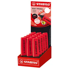 Expo 15 evidenziatori BOSS® ORIGINAL rosso rosso Stabilo