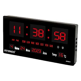 Orologio calendario digitale a led 45,7x3,5x21,1cm