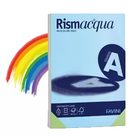 Carta RISMACQUA 90gr A3 300fg mix 5 colori FAVINI