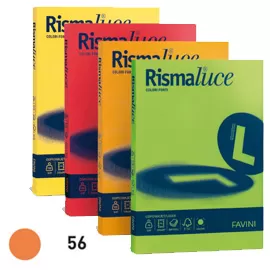 Carta RISMALUCE 200gr A4 125fg arancio 56 FAVINI