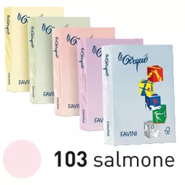 Carta LECIRQUE A4 80gr 500fg salmone pastello 103 FAVINI