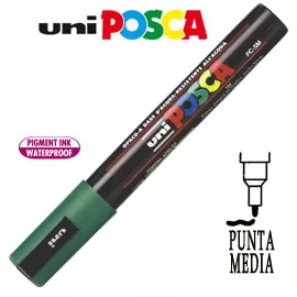 Marcatore UNI POSCA PC5M p.media 1,8-2,5mm verde UNI MITSUBISHI