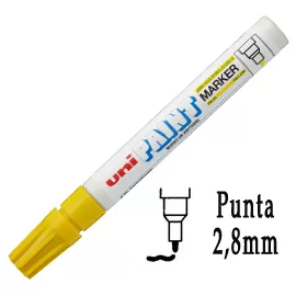 Marcatore UNI PAINT PX20 punta conica 2,8mm giallo UNI MITSUBISHI