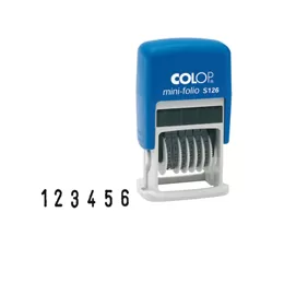 Timbro mini numeratore S126 6colonne 3,8mm autoinchiostrante COLOP