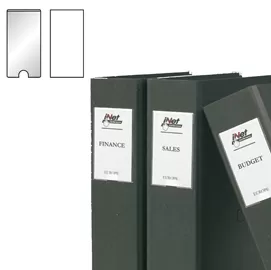 Busta 12 portaetichette PPL adesive trasparenti 22x102mm 10315S 3L