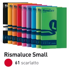 Carta RISMALUCE SMALL A4 90gr 100fg scarlatto 61 FAVINI