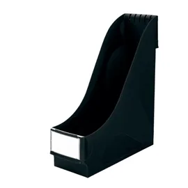 Portariviste ad alta capacitA' in PS nero 32x29cm dorso 9,5cm Leitz