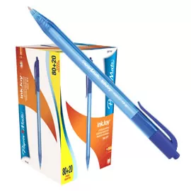 Special pack 80+20 penna sfera scatto INKJOY Stick 100RT 1,0mm blu PAPERMATE