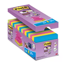 VALUE PACK 16 BLOCCO 90fg Post-it? Super Sticky Z-notes 76X76MM R-330-SS-VP16