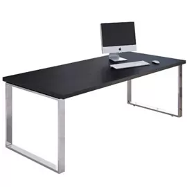 SCRIVANIA DIREZIONALE 210X90cm NERO VEN. - PRESTIGE METAL