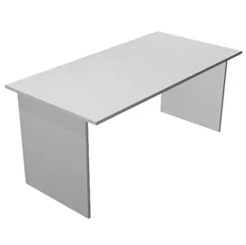 SCRIVANIA LINEARE 160X80cm GRIGIO - EASY