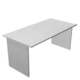 SCRIVANIA LINEARE 140X80cm GRIGIO - EASY