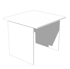 SCRIVANIA LINEARE 80X80cm BIANCO - EASY