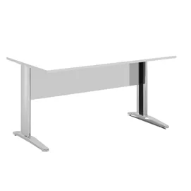 SCRIVANIA LINEARE 160X80cm BIANCO - EASY METAL
