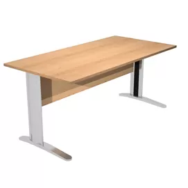 SCRIVANIA LINEARE 160X80cm FAGGIO - EASY METAL