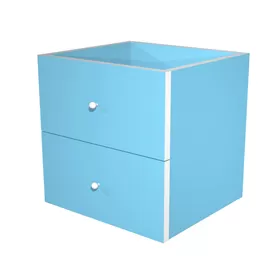 CASSETTIERA 2CASS. AZZURRO per LIBRERIA RAINBOW