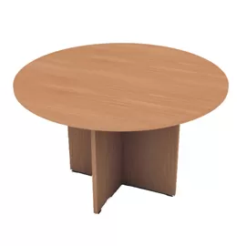 TAVOLO RIUNIONE 4 POSTI ?120 x H72cm NOCE CHIARO - EASY