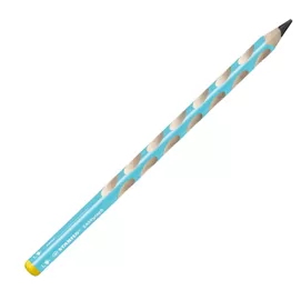 Astuccio 6 matite grafite EasyGraph HB fusto azzurro per mancini Stabilo