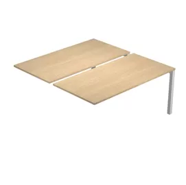 Postazione doppia aggiuntiva per scrivanie 120X168cm Rovere - Agora'