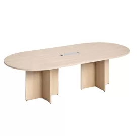 Tavolo riunione ovale 140x120cm Rovere - Agora' Direction