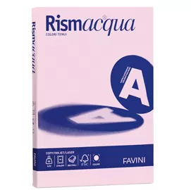 Carta RISMACQUA STANDARD A4 90gr 300fg rosa 10 Favini