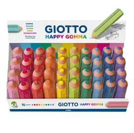 Expo Happy Gomma - 40 pezzi - colori assortiti - Giotto
