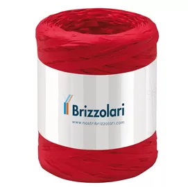 Rafia sintetica 6802 5mmx200mt colore rosso 07 Brizzolari