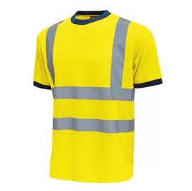Pack 3 T-shirt alta visibilitA' Tg L giallo fluo Mist U-Power