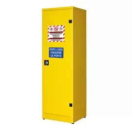 Armadio di sicurezza per liquidi infiammabili 57,5x50x185cm giallo