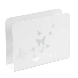 Portariviste Farfalle in acciaio verniciato bianco