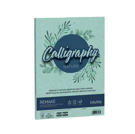 Carta Calligraphy Nature REMAKE A4 50fg 120gr acquamarina FAVINI