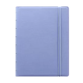 Notebook f.to A5 a righe 56 pag. blu pastello similpelle Filofax