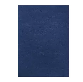 100 Copertine A4 cartoncino groffrato semilpelle 240g royal blu Fellowes