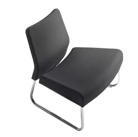 Modulo curva esterna divano Slastic in similpelle nero Unisit
