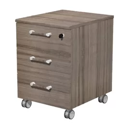 Cassettiera 3 cassetti su ruote ELEGANCE 41,8x52x61,5Hcm Noce Toscano