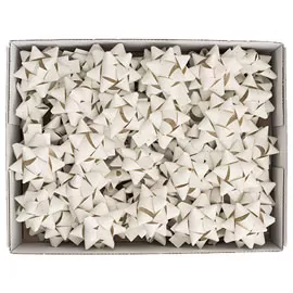 50 stelle nastro carta erba 15mmxD6,5cm avorio Brizzolari