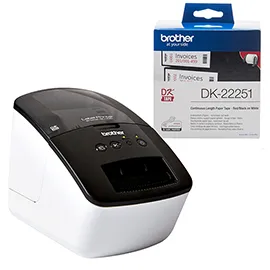 Bundle Brother Etichettatrice QL-700 con 1 nastro DK22251