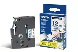 NASTRO BROTHER TZ-E133 12MMx8MT BLU/TRASPARENTE