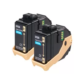 TONER CARTRIDGE ACUBRITE CIANO (S050604), IN CONFEZIONE DOPPIA