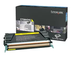 TONER GIALLO NON RETURN PROGRAM C736 X736 X738 ALTA CAPACITA'